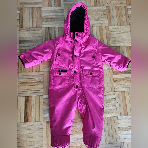 Canada Goose Pink Snow Suit - Size 6-9 Months - Picture 1 of 5
